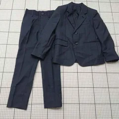 ◇ ⊂ ショパン 総裏 フォーマル系 S スーツ セットアップ 上下 サイズ120 ネイビー系 キッズ 子供服 E  【1509190010503】