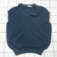 ◇ ⊂ BEAMS HEART ビームス ハート シンプル系 ノースリーブ ノースリーブニット サイズ表記なし ネイビー系 レディース E  【1509190010428】のサムネイル