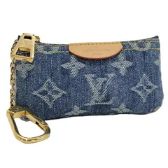 【極美品】ルイヴィトン　ポシェットクレ　モノグラムデニム　ケース　小銭入れ 極美品】ルイヴィトン ポシェットクレ モノグラムデニム コインケース