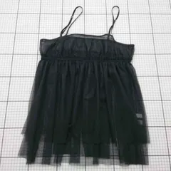 ◇ ⊂ SENSE OF PLACE センスオブプレイス レース ノースリーブ キャミソール サイズ表記なし ブラック系 レディース E  【1509190012415】