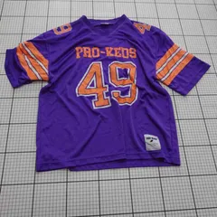 ◇ ⊂ PRO-Keds プロケッズ スポーツ ユニフォーム調 半袖 Tシャツ サイズL パープル系 メンズ E  【1509190034103】