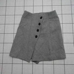 ◇ ⊇ スピック＆スパン シンプル系 ミニ丈 フレア スカート サイズMS グレー系 レディース E  【1509190034066】