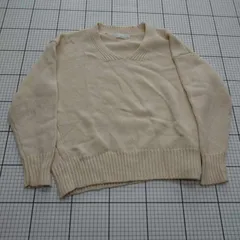 ◇ ⊇ green label relaxing グリーンレーベル シンプル 長袖 ニット サイズ表記なし アイボリー系 レディース E  【1509190034233】