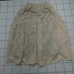 ◇ ⊂ SM2 サマンサ モスモス シンプル系 ロング丈 フレア スカート サイズF ベージュ系 レディース E  【1509190035971】