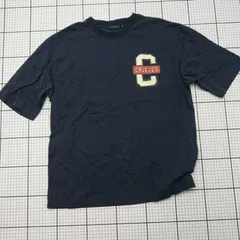 ◇ ⊂ niko and … ニコアンド カジュアル シンプル 半袖 プリントTシャツ サイズM ネイビー系 レディース E  【1509190036404】