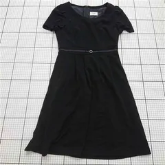◇ ⊂ 【エフデ ef-de】51-23121720 ブラック系 半袖ワンピース 日本サイズ9 レディース E  【1509190039405】のサムネイル