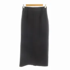 ユナイテッドアローズ UNITED ARROWS エイチ ビューティー＆ユース H BEAUTY＆YOUTH タイトスカート ミモレ ロング バックセンタースリット 38 M 黒 ブラック /NQ