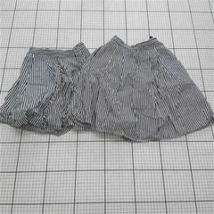 ◇ 《 アーバンリサーチドアーズ キッズ ストライプスカート 105/120サイズ ネイビー系 》 E  【1509190042214】