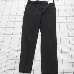 ◇ Θ 【ユニクロ】感動パンツ ウールライク 09ブラック 82×76 メンズ スラックス E  【1509190042061】