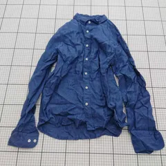 ◇ ⊂ 無印良品 シンプル系 長袖 長袖シャツ サイズL ブルー系 メンズ E  【1509190042375】