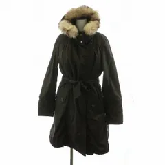 コムサデモード COMME CA DU MODE ダウンコート ロング アウター フーディー 9 ブラウン 00-28UW02 /NQ ■MAのサムネイル