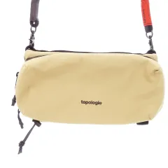 トポロジー topologie ショルダーバッグ 2way ポーチ ナイロン ロゴ 茶 ブラウン /MN10 ■GY18