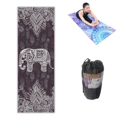 【新品】 ヨガタオル ヨガラグ ホットヨガ 183cm*63cm 滑り止め 吸汗 速乾 ヨガマット専用タオル 花の風景 海 風景 おしゃれ 滑らないマット 軽量 抗菌 超細繊維 収納袋付き 持ち運びに便利 ヨガ フィットネス トレーニング スポーツ/旅行/ 0