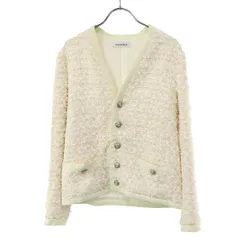 MADISON BLUE マディソンブルー 24SS COLLARLESS JK TWEED ツイードカラーレスジャケット MB241-1014 アイボリー 00のサムネイル