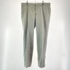 【中古】HERMES ウールパンツ ウエスト実寸約91cm グレー イタリア製 エルメス [17]のサムネイル