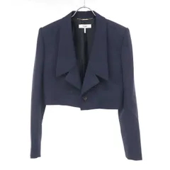 Chloe クロエ 24AW パワーショルダー クロップドテーラードジャケット CH24AVE1406349Z36 ブルー 36のサムネイル