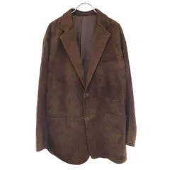 COMOLI コモリ 24AW ラムスエードレザー 2Bジャケット A03-01016 ブラウン 1のサムネイル