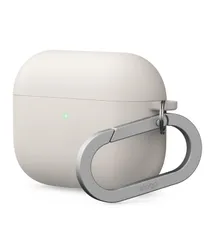 新品 【elago】 AirPods Pro3 対応 ケース シリコン 耐衝撃 ハイブリッド 落下防止 カラビナ 付 おしゃれ カバー ワイヤレス充電 対応 シンプル シリコンケース [ AirPods Pro 3 エアーポッズプロ3 エアポッツプロ 第3世代