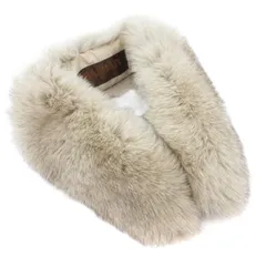 バルマン BALMAIN SAGA FURS 美品 ティペット 毛皮 フォックスファー アイボリー /AEのサムネイル