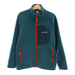 モンベル Montbell クリマプラス100 ジャケット フリース ボア ジップアップ 130cm 青 1106606 /YM