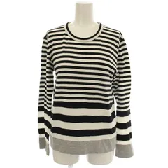 コムデギャルソンブラック COMME des GARCONS BLACK AD2010 ボーダー カットソー ロンT 長袖 Tシャツ L 黒 白 1G-T009 /☆G