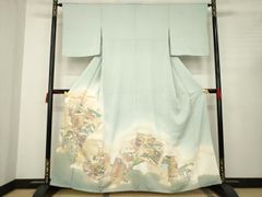 平和屋本店□極上 男性 国指定重要無形文化財 本場久米島紬 前原和子作