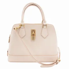 サマンサタバサ Samantha Thavasa レディアゼル ハンドバッグ ショルダー 2WAY 斜め掛け ロゴ レザー キーチェーン付 ベージュ /GV