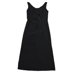 RE220 【美品】 LAUTREAMONT ロートレアモン フリルワンピース ブラック レディース サイズ3 Lサイズ相当