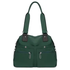 【新着商品】2way ナイロン 肩掛け 撥水 キャリーオン 手提げ 機内持ち込み 多ポケット メンズ 多収納 レディース A4対応 シンプル 多機能 無地 軽量 おしゃれ スポーツ 大容量 通勤 トートバッグ 通学 一泊旅行 [Senteria] 男女兼用