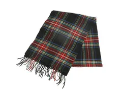 【お得なクーポン配布中!】 アイルランド製 JOHN HANLY x LLBEAN チェック ラム ウール マフラー / フリンジ付き マルチカラー 別注 モデル 防寒 ビジネス カジュアルのサムネイル