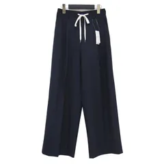 【新品】JOURNAL STANDARD ジャーナルスタンダード パンツ ネイビー 紺 サイズ:36(S) | 25秋冬 ソモウライク イージー スラックス パンツ | ワイド タック ドロスト | ボトムス ズボン | 日本製【レディース】