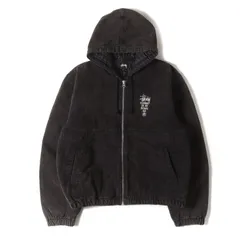 【美品】STUSSY ステューシー ジャケット ブラック 黒 サイズ:XL | 22AW ガーメントダイ加工 キャンバス フード ワクジャケット (Canvas Insulated Work JKT) | アウター ブルゾン 上着【メンズ】【中古】のサムネイル