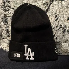 NEW ERA Basic Cuff Knit LA ニット帽 ブラック ニューエラ 帽子 アクリル カフニット 14670079