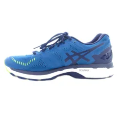 アシックス asics ゲル カヤノ23 GEL-KAYANO23 ランニングシューズ スニーカー TJG943 26cm 青 ブルー 黄 ライトイエロー /GV ■GY51