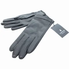 ランバン LANVIN COLLECTION タグ付き シープレザーグローブ 手袋 黒 ブラックのサムネイル