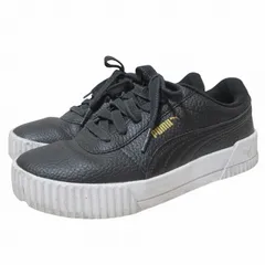 プーマ PUMA Carina Lux L スニーカー ソフトフォーム ローカット シューズ 靴 黒 ブラック US6.5 約23.5cm ■MET1 X