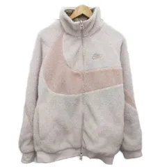ナイキ NIKE リバーシブル ビッグスウッシュ ボアフリースジャケット ラグラン M ライトピンク ライトブラウン BQ6546-640 ■MET2