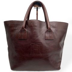 極美品 希少 genten CERCHI ハンドバッグ ポーチ ジャガード 本革