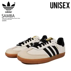 [レディース サイズ] adidas (アディダス) SAMBA OG W (サンバ OG ウィメンズ) ローカット スニーカー 普段使い ストリート ヌバック CREWHT/CBLACK/SANSTR (クリーム/ブラック) ID0478