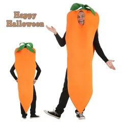 ハロウィン コスプレ 大人 仮装 にんじん 着ぐるみ コスチューム 野菜 おもしろ メンズ パーティー 目立つ 食べ物 変装 イベント 学芸会 学