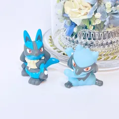 p17 ポケモンキッズ 指人形 ルカリオ リオル  おもちゃ ソフビ Pokemon ポケモンZA グッズ フィギュア ぬいぐるみ 食玩