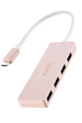 新品 エレコム USBハブ USB3.2(Gen1) 5Gbps USB-C接続 4ポート バスパワー 15cm ケーブル ピンク U3HC-H040PN