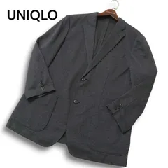 UNIQLO ユニクロ 通年 コンフォート★ 2B アンコン テーラード ジャケット Sz.XL メンズ グレー 大きいサイズ