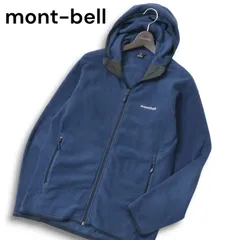 mont-bell モンベル 421139931 秋冬 クリマプラス100★ フリース ジャケット ジップ パーカー Sz.M メンズ 紺 アウトドア