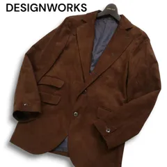 DESIGNWORKS デザインワークス アバハウス 秋冬 フェイク スウェード★ テーラード ジャケット Sz.46 メンズ 日本製
