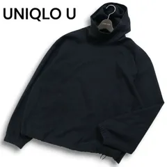 24AW★ UNIQLO U ユニクロ ユー ルメール 秋冬★ ブラッシュド ジャージー プル パーカー Sz.L メンズ 灰 グレー
