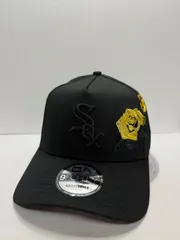 Newera シカゴホワイトソックス ローズ刺繍 9forty A-FRAME スナップバックキャップ ブラックカラー