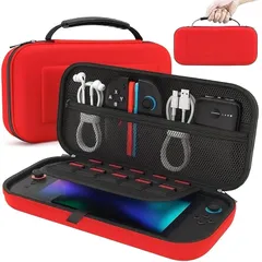 [aerix] Switch2対応 キャリングケース 可愛い 持ち運び便利 ケース スイッチ 保護 収納 頑丈 軽量 防水 防塵 防汚 耐衝撃 全面保護 消臭 大容量 ゲームカード12枚 旅行用 小物収納可 Carrying Case for ニンテンドー 0