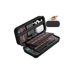 【令和7年新登場】Switch2対応 ケース スイッチ ケース 保護カバー 収納バッグ 防塵 防汚 耐衝撃 ナイロン素材 全面保護型 消臭 大容量 ゲームカード24枚 旅行用 キャリングセット 小物収納可 持ち運び便利 Carrying Case for  0