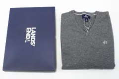 LANDS' END ランズエンド カシミヤ Vネックセーター グレー Lサイズ 未使用保管品 10-M101/1/TC